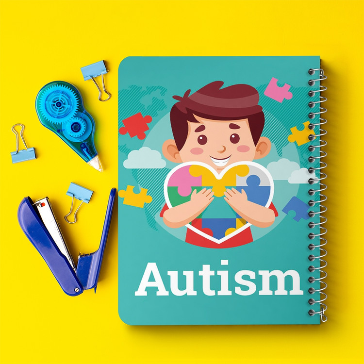 دفتر لیست خرید 50 برگ خندالو طرح اتیسم Autism کد 26716
