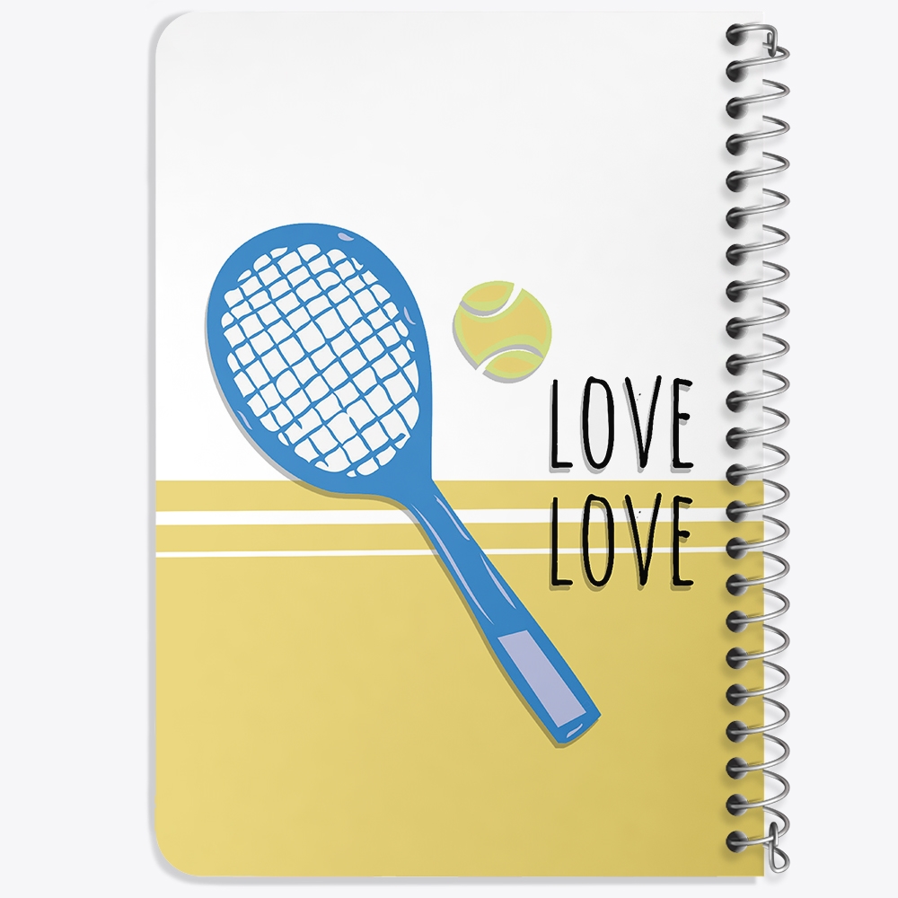 دفتر لیست خرید 50 برگ خندالو طرح تنیس Tennis کد 26637