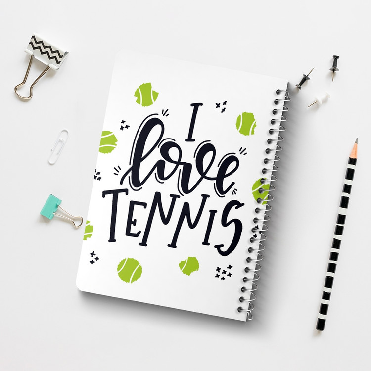 دفتر لیست خرید 50 برگ خندالو طرح تنیس Tennis کد 26633