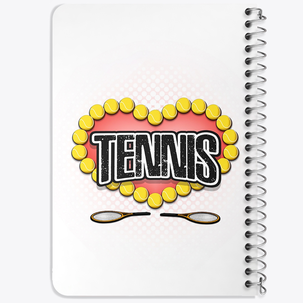 دفتر لیست خرید 50 برگ خندالو طرح تنیس Tennis کد 26623