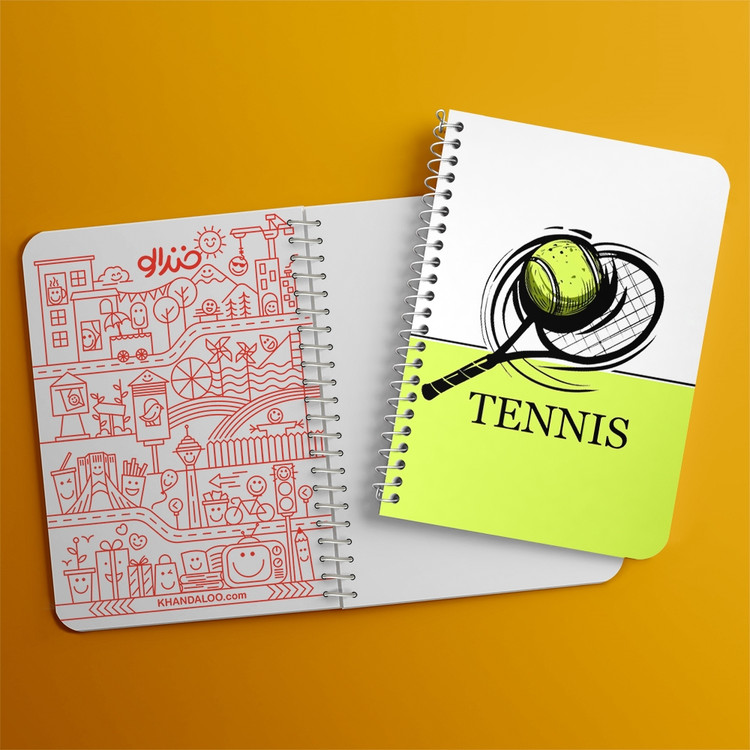 دفتر لیست خرید 50 برگ خندالو طرح تنیس Tennis کد 26614