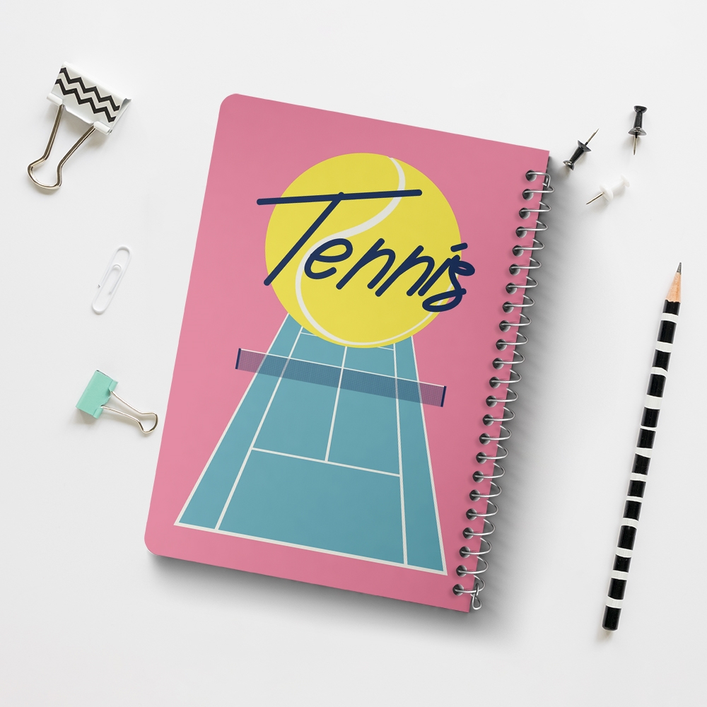 دفتر لیست خرید 50 برگ خندالو طرح تنیس Tennis کد 26613