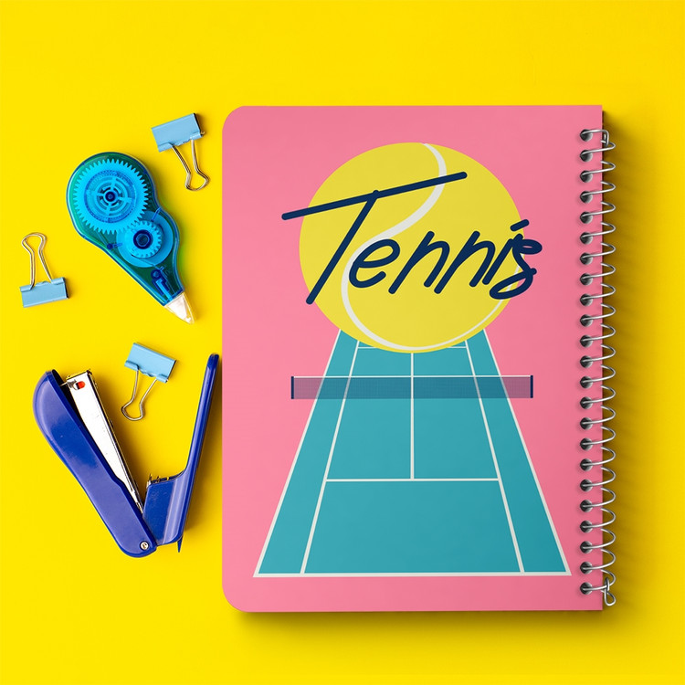 دفتر لیست خرید 50 برگ خندالو طرح تنیس Tennis کد 26613