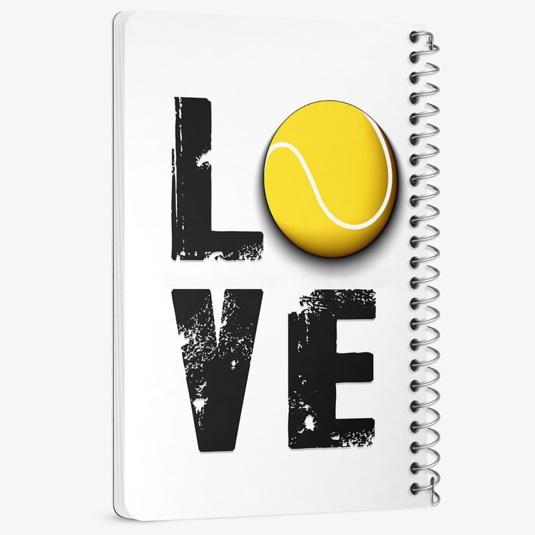 دفتر لیست خرید 50 برگ خندالو طرح تنیس Tennis کد 26611