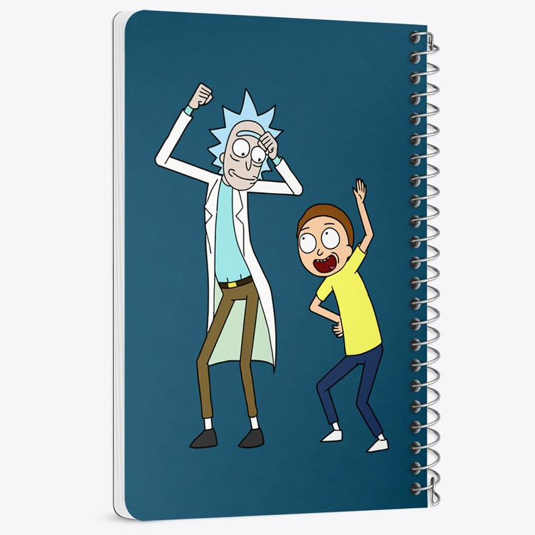 دفتر لیست خرید 50 برگ خندالو طرح انیمیشن ریک و مورتی Rick and Mort کد 26593