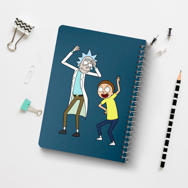 دفتر لیست خرید 50 برگ خندالو طرح انیمیشن ریک و مورتی Rick and Mort کد 26593