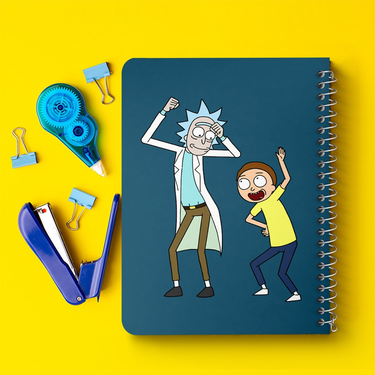 دفتر لیست خرید 50 برگ خندالو طرح انیمیشن ریک و مورتی Rick and Mort کد 26593