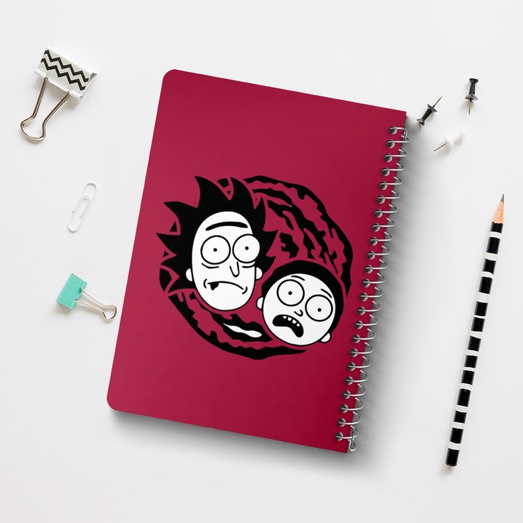 دفتر لیست خرید 50 برگ خندالو طرح انیمیشن ریک و مورتی Rick and Mort کد 26592