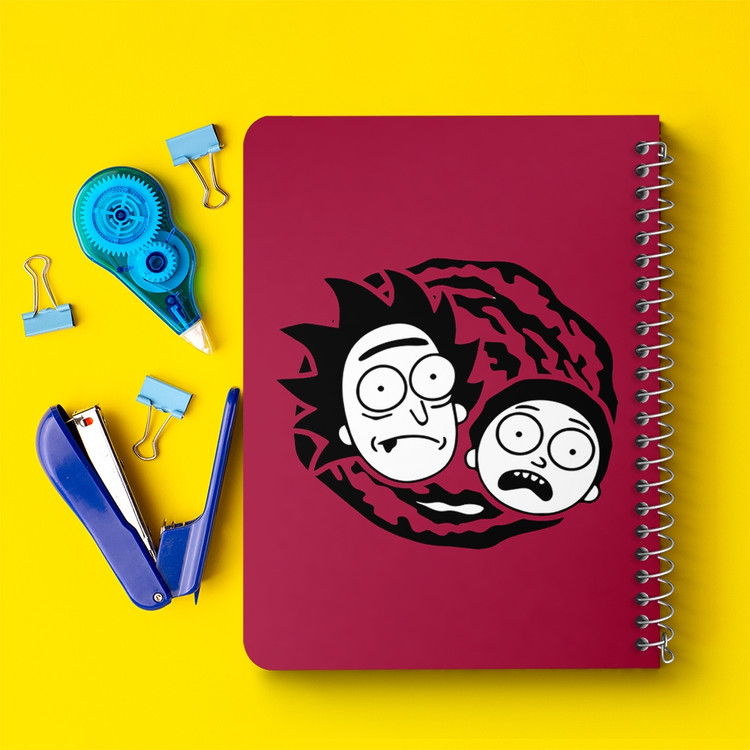 دفتر لیست خرید 50 برگ خندالو طرح انیمیشن ریک و مورتی Rick and Mort کد 26592