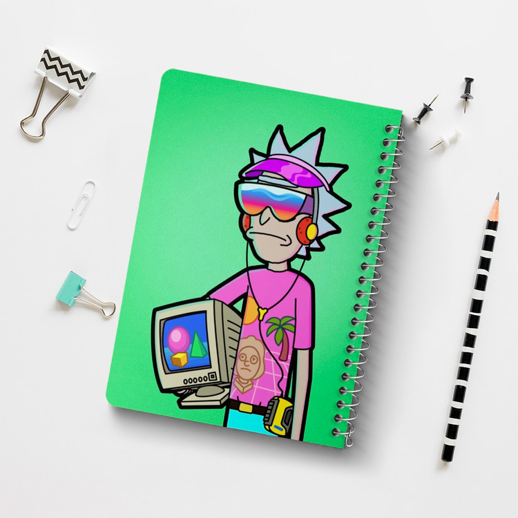 دفتر لیست خرید 50 برگ خندالو طرح انیمیشن ریک و مورتی Rick and Mort کد 26591