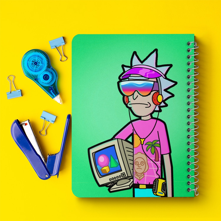 دفتر لیست خرید 50 برگ خندالو طرح انیمیشن ریک و مورتی Rick and Mort کد 26591