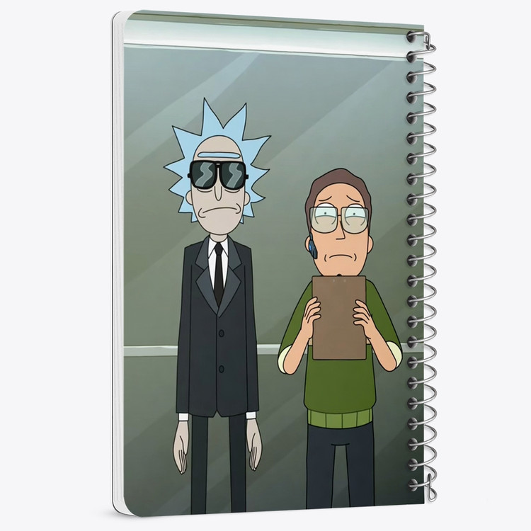 دفتر لیست خرید 50 برگ خندالو طرح انیمیشن ریک و مورتی Rick and Mort کد 26589