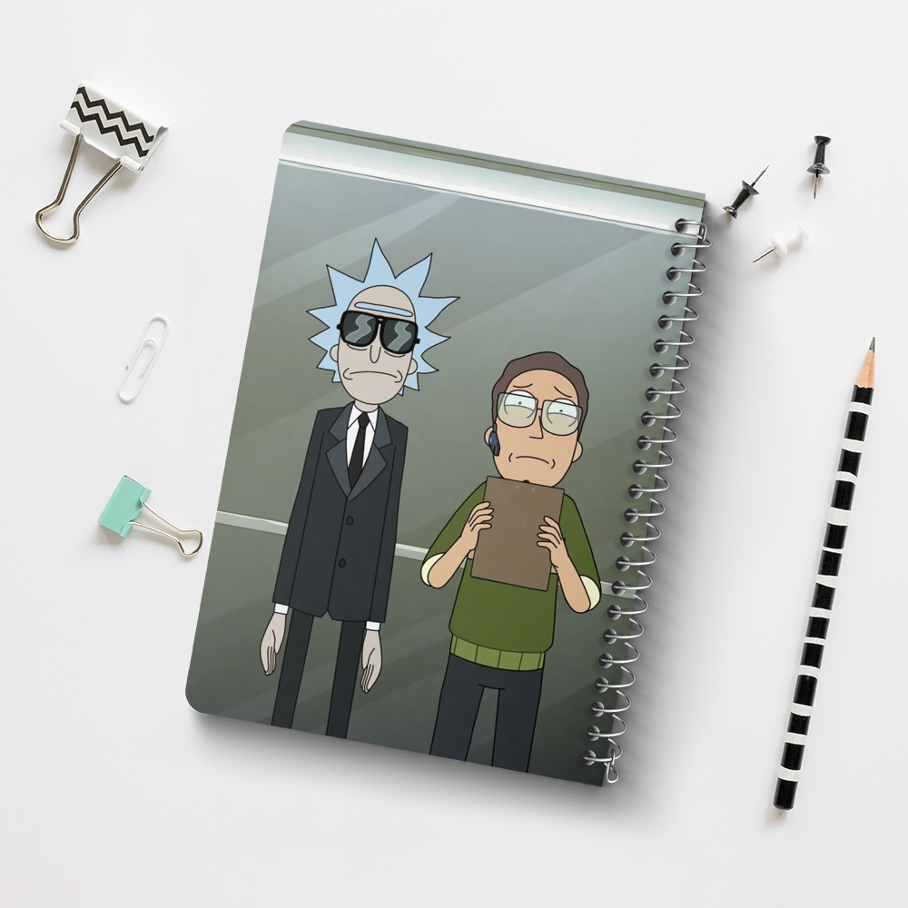 دفتر لیست خرید 50 برگ خندالو طرح انیمیشن ریک و مورتی Rick and Mort کد 26589
