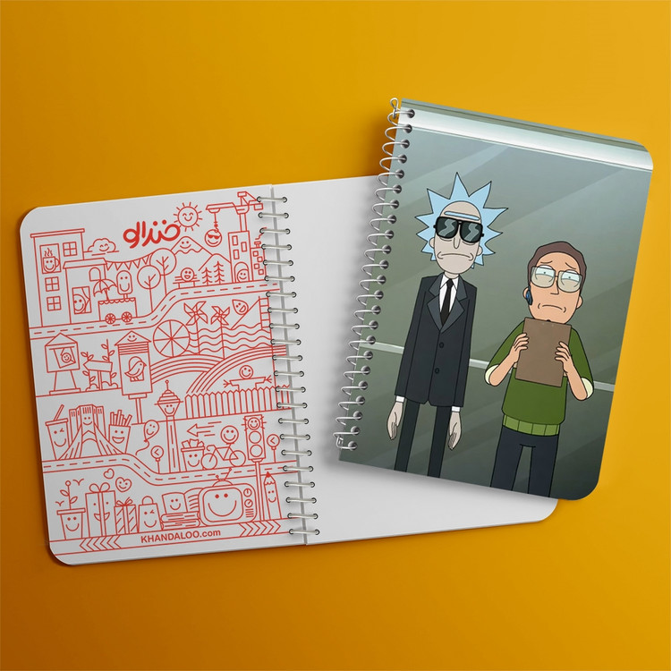 دفتر لیست خرید 50 برگ خندالو طرح انیمیشن ریک و مورتی Rick and Mort کد 26589