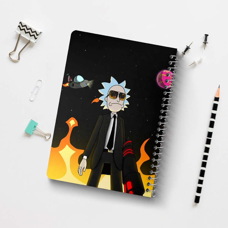 دفتر لیست خرید 50 برگ خندالو طرح انیمیشن ریک و مورتی Rick and Mort کد 26588