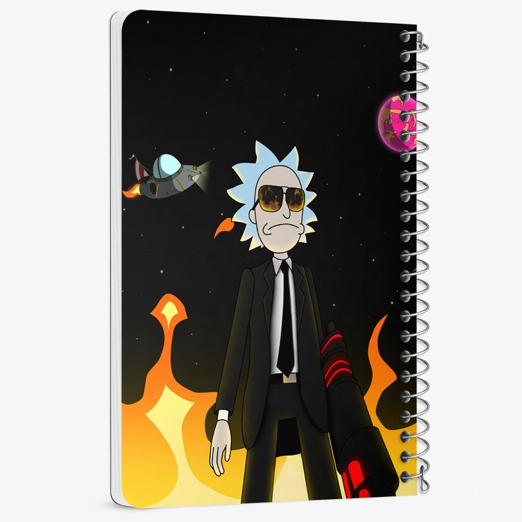 دفتر لیست خرید 50 برگ خندالو طرح انیمیشن ریک و مورتی Rick and Mort کد 26588