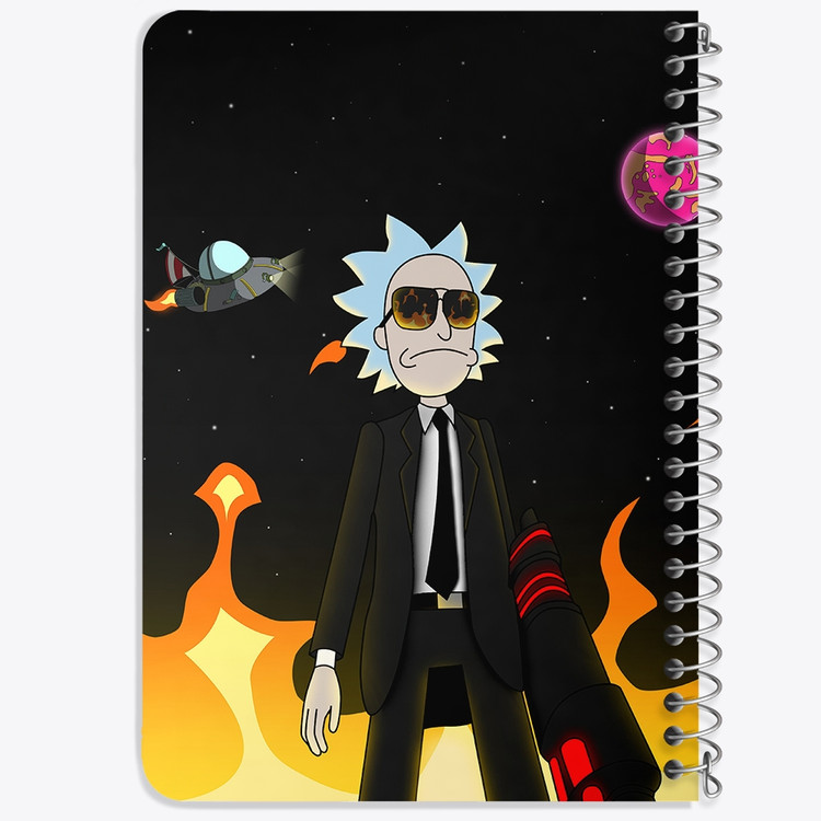دفتر لیست خرید 50 برگ خندالو طرح انیمیشن ریک و مورتی Rick and Mort کد 26588