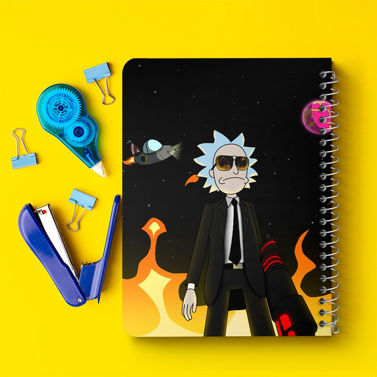 دفتر لیست خرید 50 برگ خندالو طرح انیمیشن ریک و مورتی Rick and Mort کد 26588