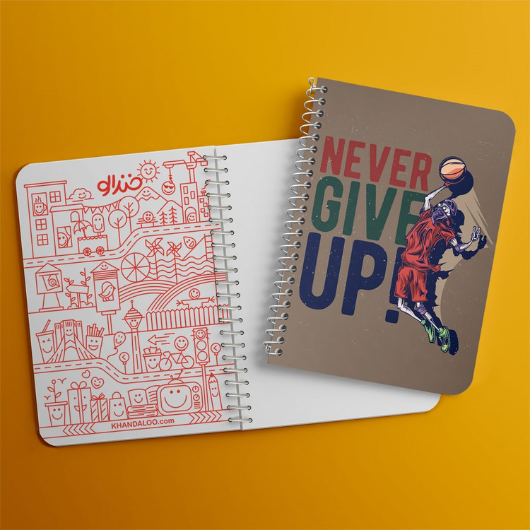 دفتر لیست خرید 50 برگ خندالو طرح بسکتبال Basketball کد 26472