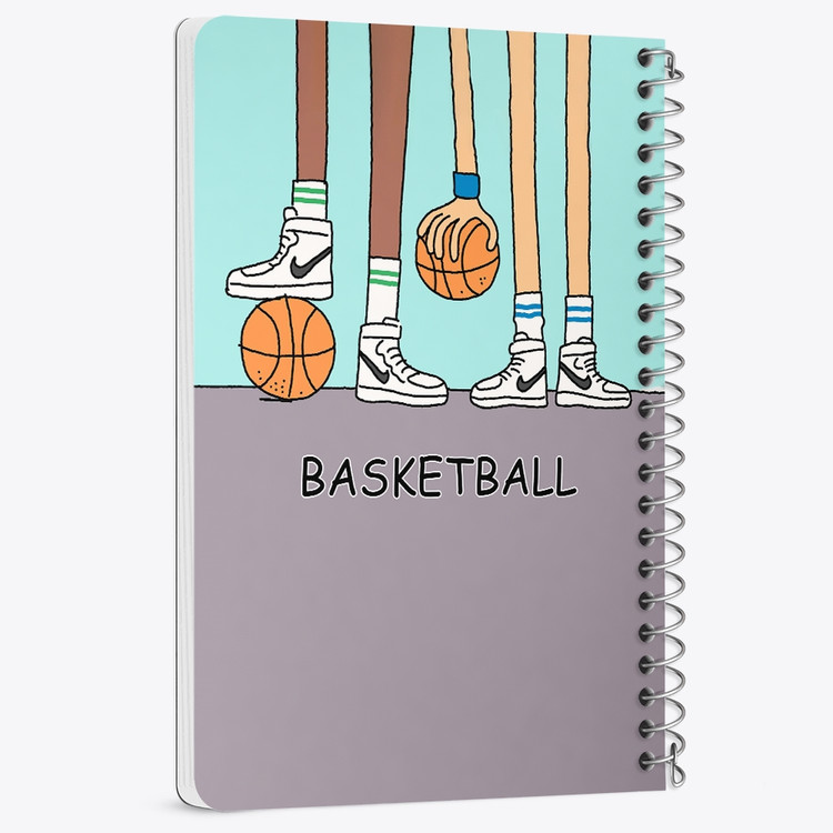 دفتر لیست خرید 50 برگ خندالو طرح بسکتبال Basketball کد 26471