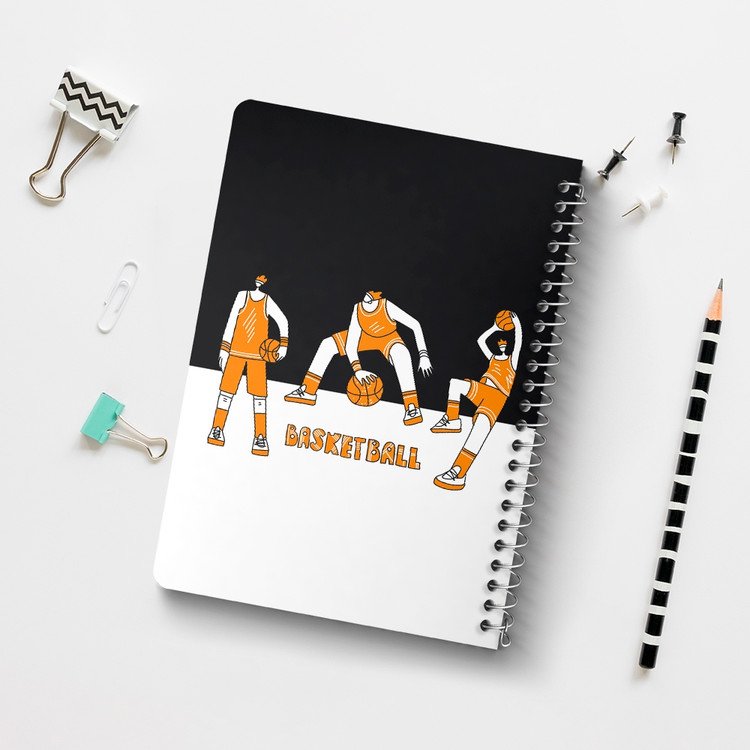 دفتر لیست خرید 50 برگ خندالو طرح بسکتبال Basketball کد 26470