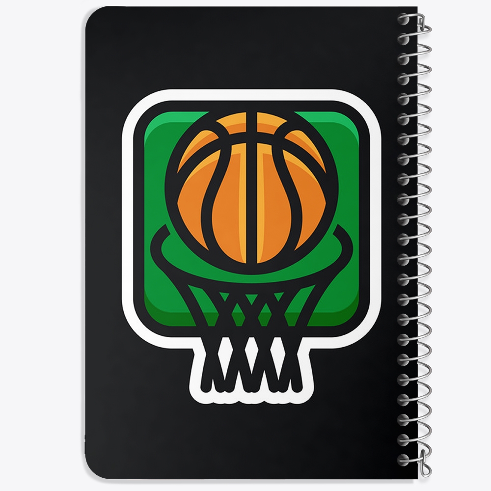 دفتر لیست خرید 50 برگ خندالو طرح بسکتبال Basketball کد 26469