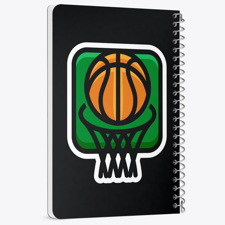 دفتر لیست خرید 50 برگ خندالو طرح بسکتبال Basketball کد 26469