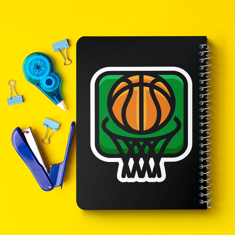دفتر لیست خرید 50 برگ خندالو طرح بسکتبال Basketball کد 26469