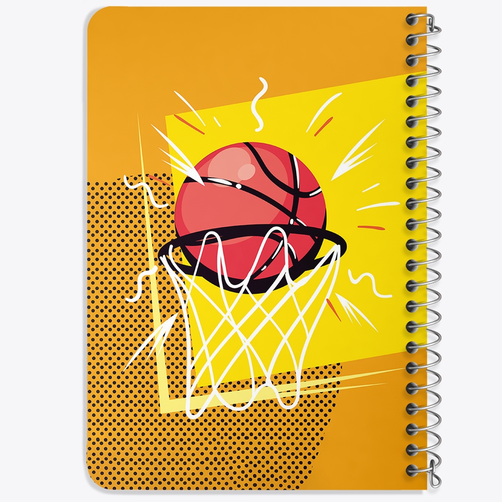 دفتر لیست خرید 50 برگ خندالو طرح بسکتبال Basketball کد 26466