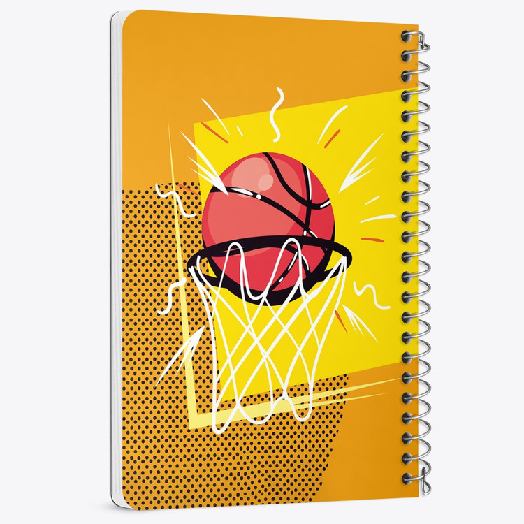دفتر لیست خرید 50 برگ خندالو طرح بسکتبال Basketball کد 26466