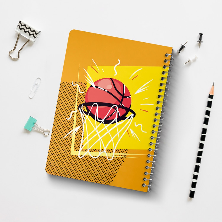 دفتر لیست خرید 50 برگ خندالو طرح بسکتبال Basketball کد 26466