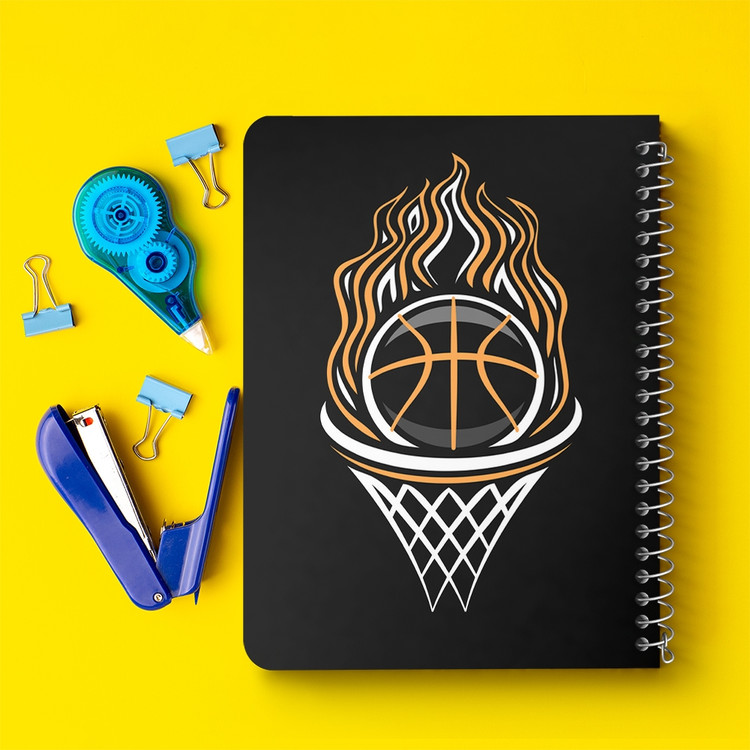 دفتر لیست خرید 50 برگ خندالو طرح بسکتبال Basketball کد 26460