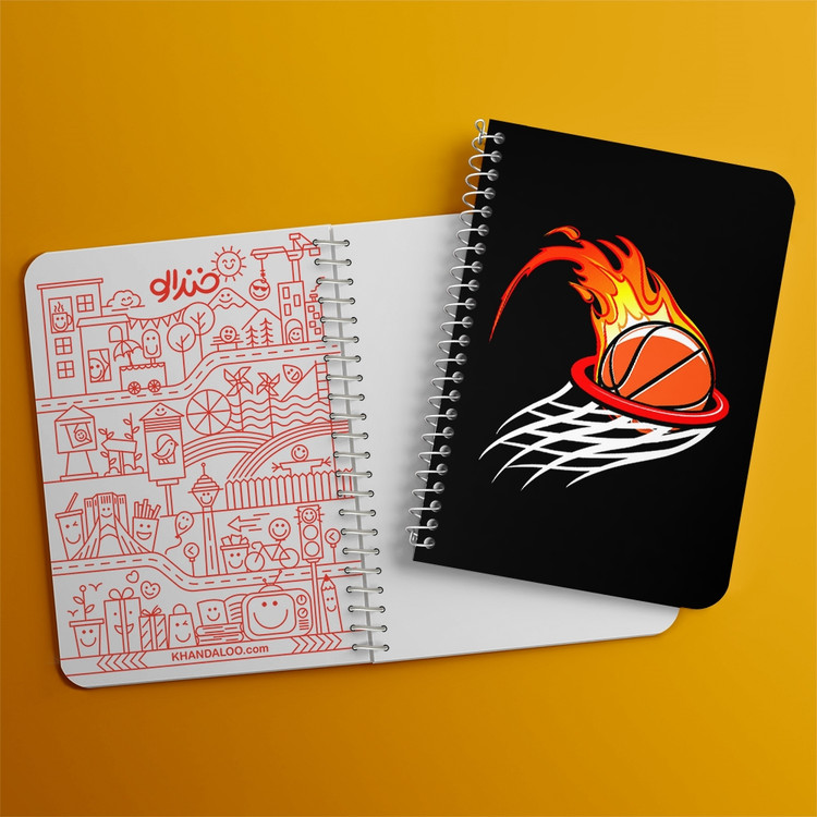 دفتر لیست خرید 50 برگ خندالو طرح بسکتبال Basketball کد 26459