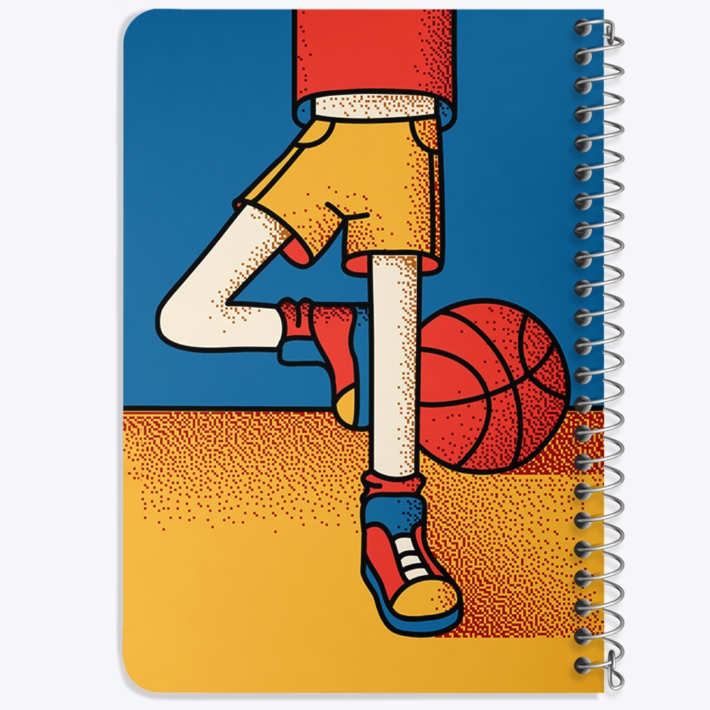 دفتر لیست خرید 50 برگ خندالو طرح بسکتبال Basketball کد 26456