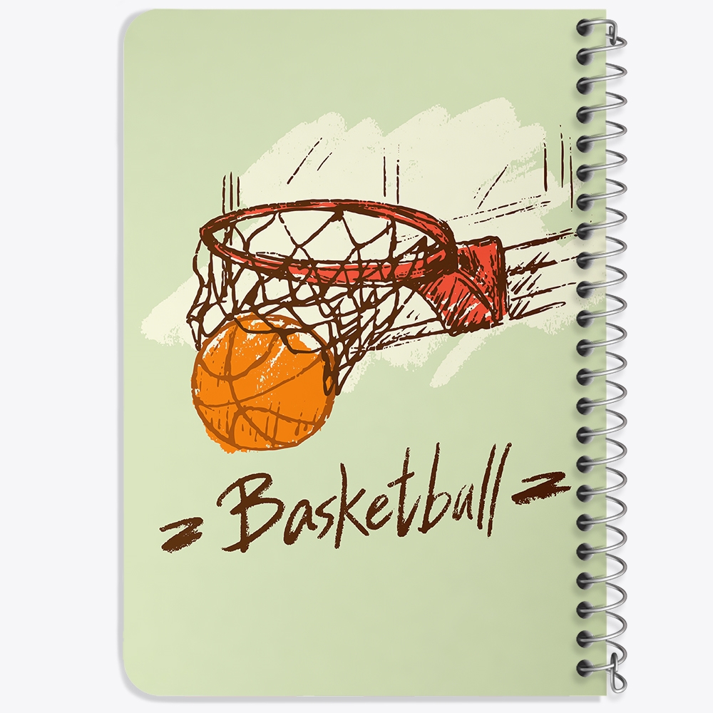 دفتر لیست خرید 50 برگ خندالو طرح بسکتبال Basketball کد 26442