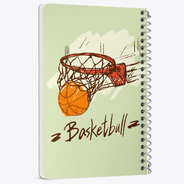 دفتر لیست خرید 50 برگ خندالو طرح بسکتبال Basketball کد 26442