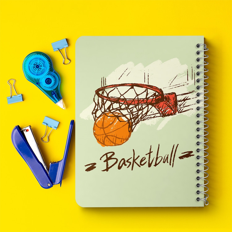 دفتر لیست خرید 50 برگ خندالو طرح بسکتبال Basketball کد 26442