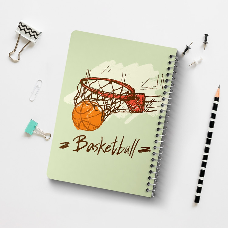 دفتر لیست خرید 50 برگ خندالو طرح بسکتبال Basketball کد 26442