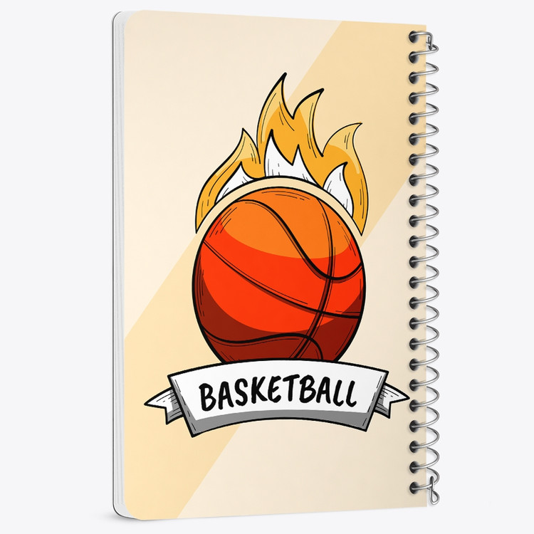دفتر لیست خرید 50 برگ خندالو طرح بسکتبال Basketball کد 26440