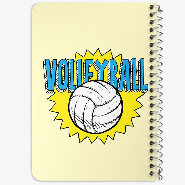 دفتر لیست خرید 50 برگ خندالو طرح والیبال Volleyball کد 26438