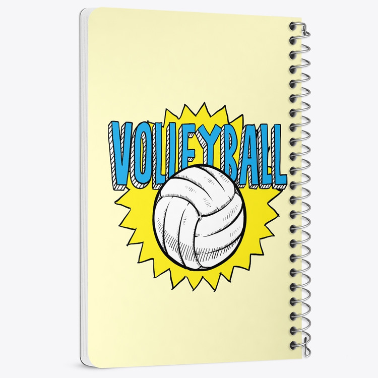 دفتر لیست خرید 50 برگ خندالو طرح والیبال Volleyball کد 26438