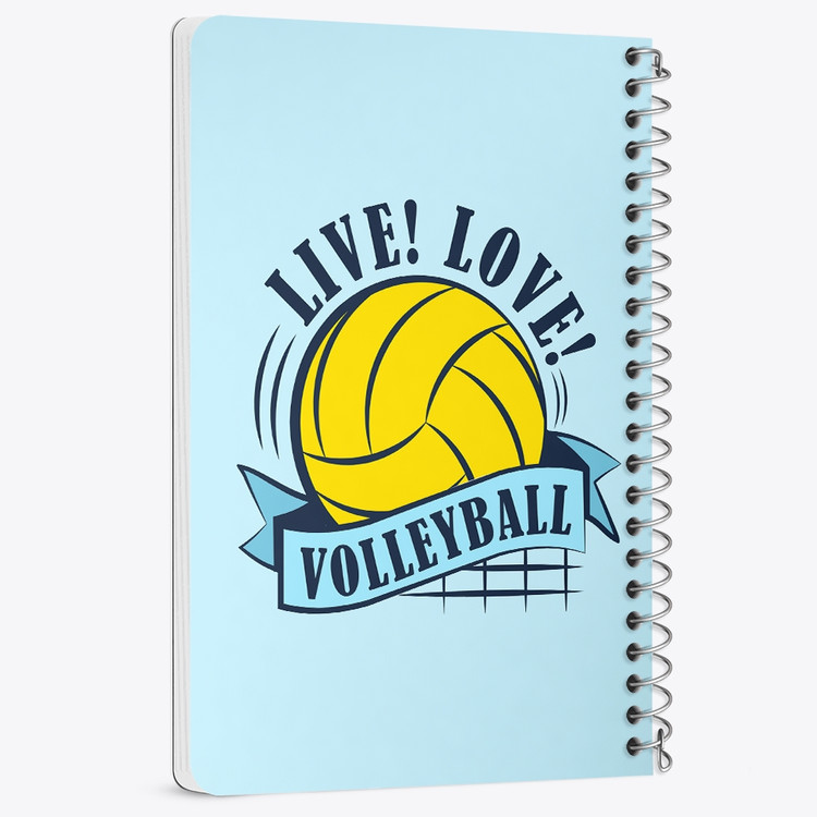 دفتر لیست خرید 50 برگ خندالو طرح والیبال Volleyball کد 26436