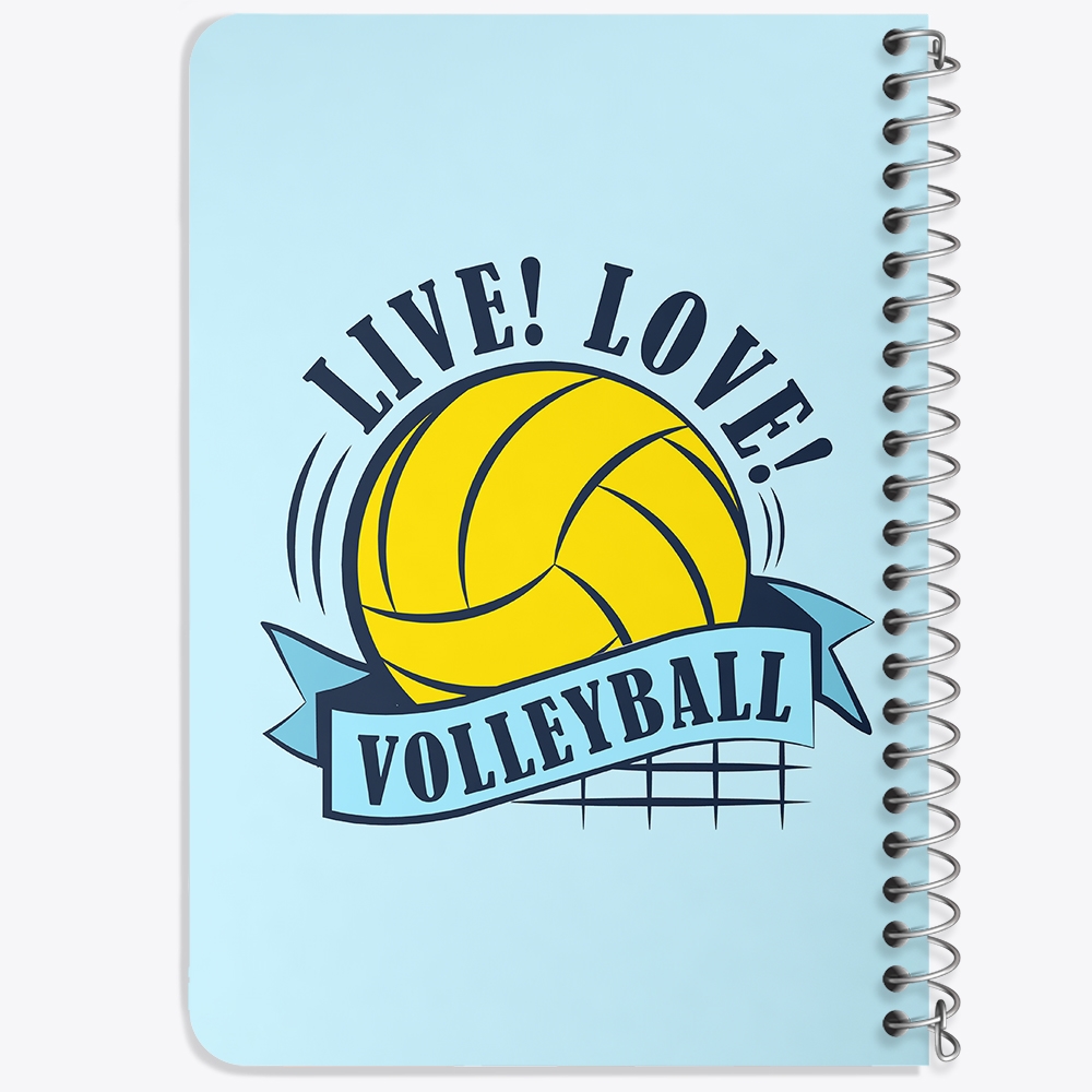 دفتر لیست خرید 50 برگ خندالو طرح والیبال Volleyball کد 26436