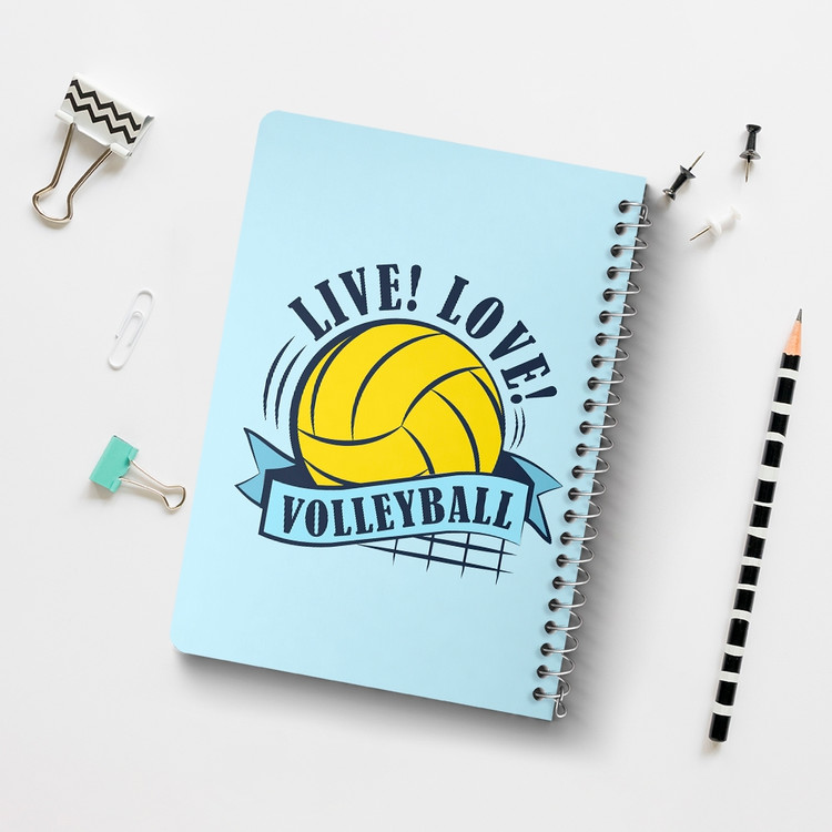 دفتر لیست خرید 50 برگ خندالو طرح والیبال Volleyball کد 26436