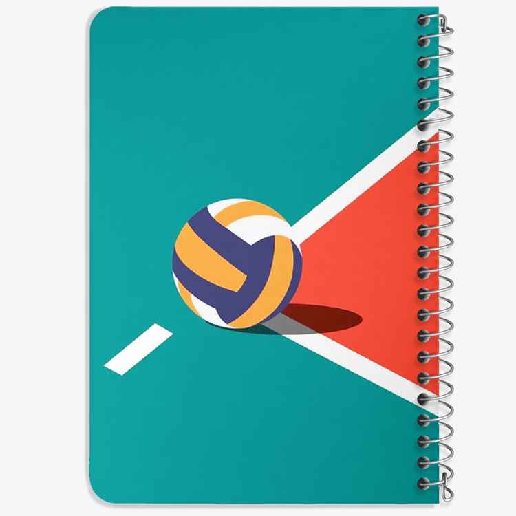 دفتر لیست خرید 50 برگ خندالو طرح والیبال Volleyball کد 26432
