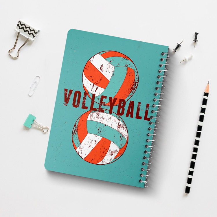 دفتر لیست خرید 50 برگ خندالو طرح والیبال Volleyball کد 26428