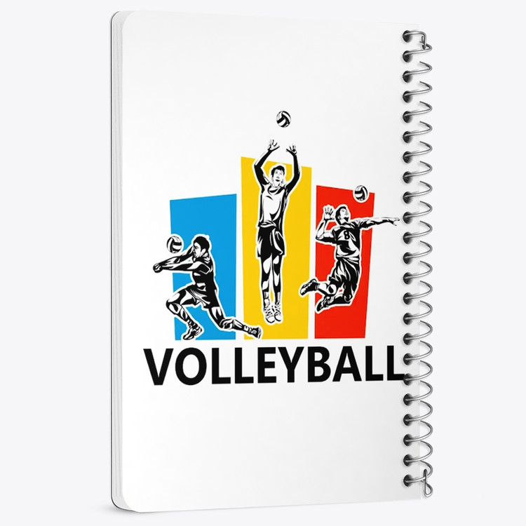 دفتر لیست خرید 50 برگ خندالو طرح والیبال Volleyball کد 26425