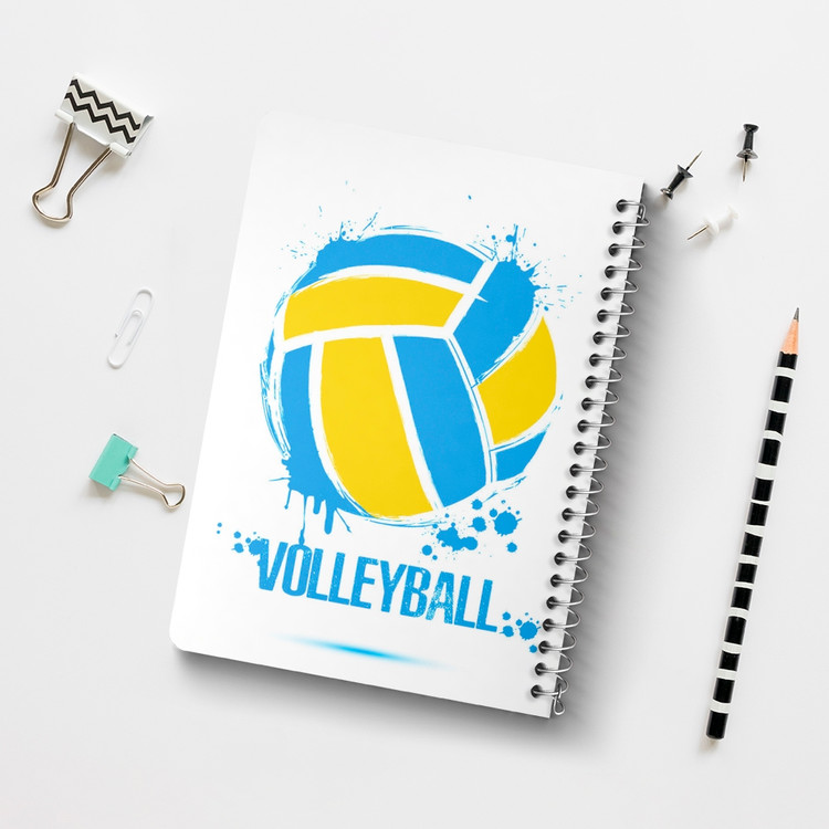 دفتر لیست خرید 50 برگ خندالو طرح والیبال Volleyball کد 26421