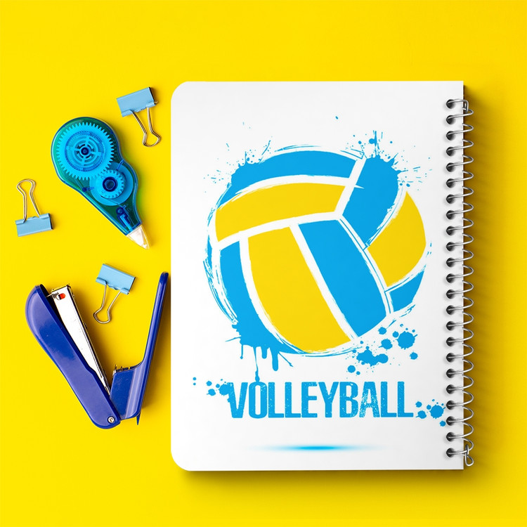 دفتر لیست خرید 50 برگ خندالو طرح والیبال Volleyball کد 26421