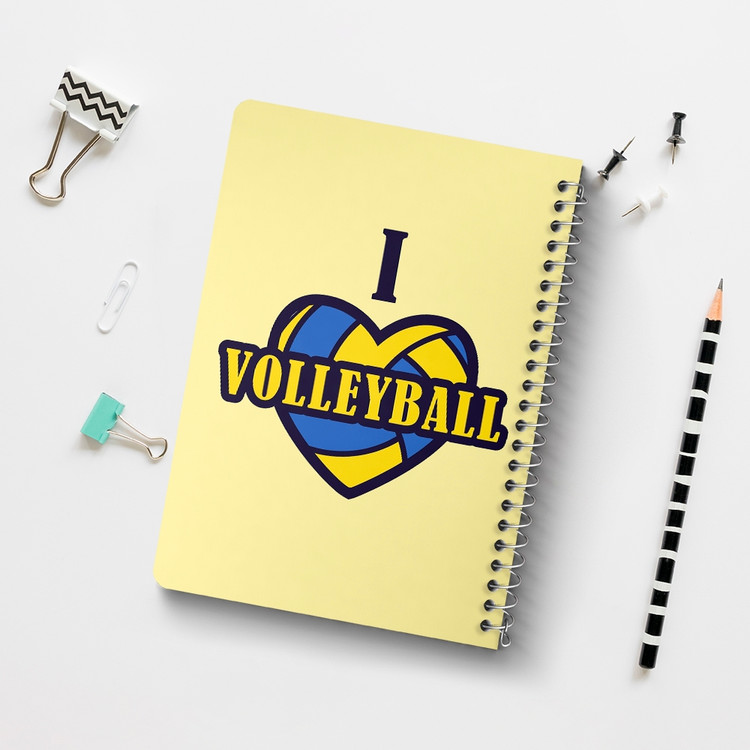 دفتر لیست خرید 50 برگ خندالو طرح والیبال Volleyball کد 26417